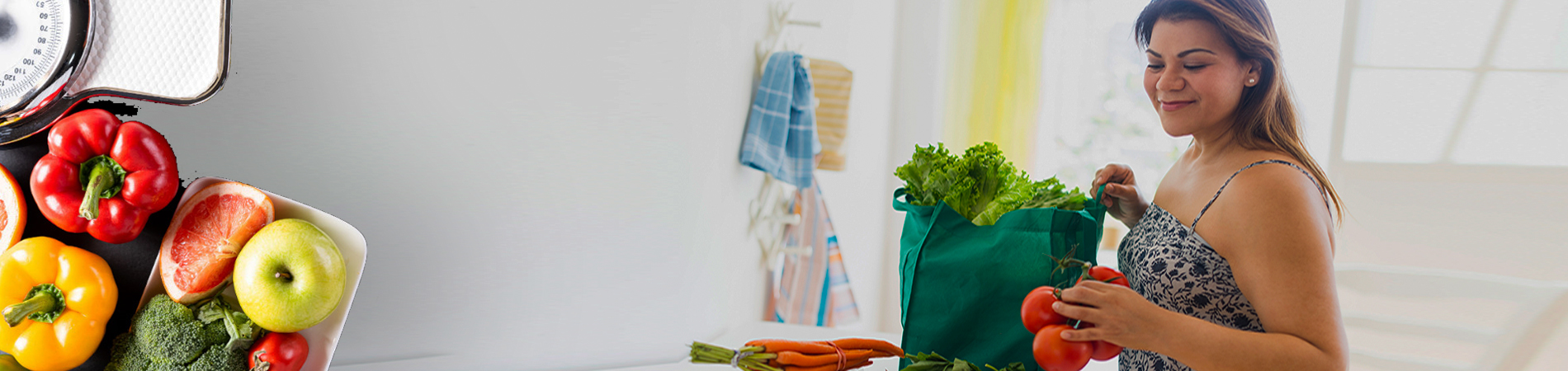 woman with groceries